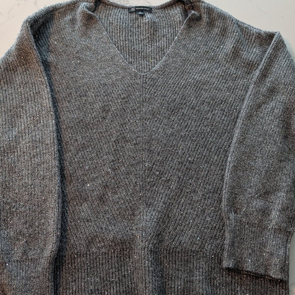 Grey sparkle INC sweater, size XL
